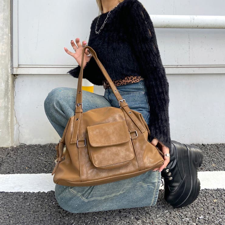 合成皮革ボストンバッグ | non-hedge  | 詳細画像1 