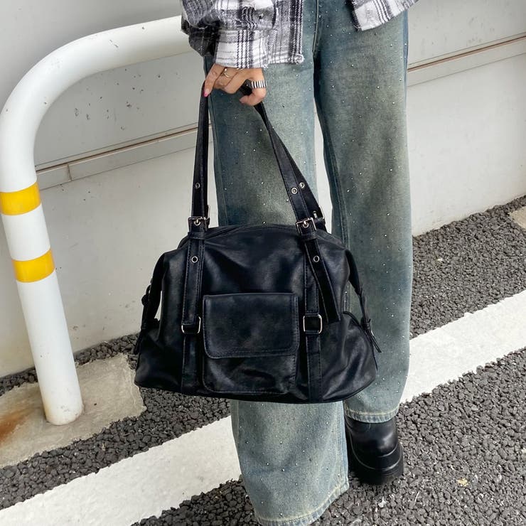 合成皮革ボストンバッグ | non-hedge  | 詳細画像10 