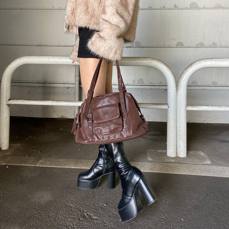 合成皮革ボストンバッグ | non-hedge  | 詳細画像24 