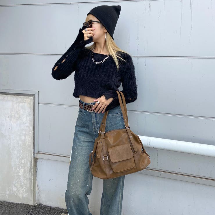 合成皮革ボストンバッグ | non-hedge  | 詳細画像3 