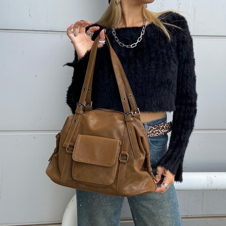 合成皮革ボストンバッグ | non-hedge  | 詳細画像4 