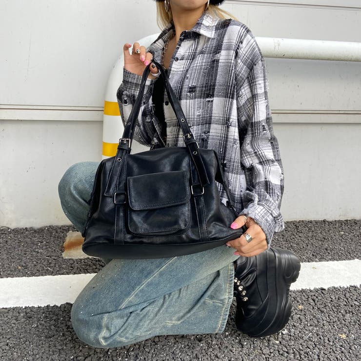 合成皮革ボストンバッグ | non-hedge  | 詳細画像8 