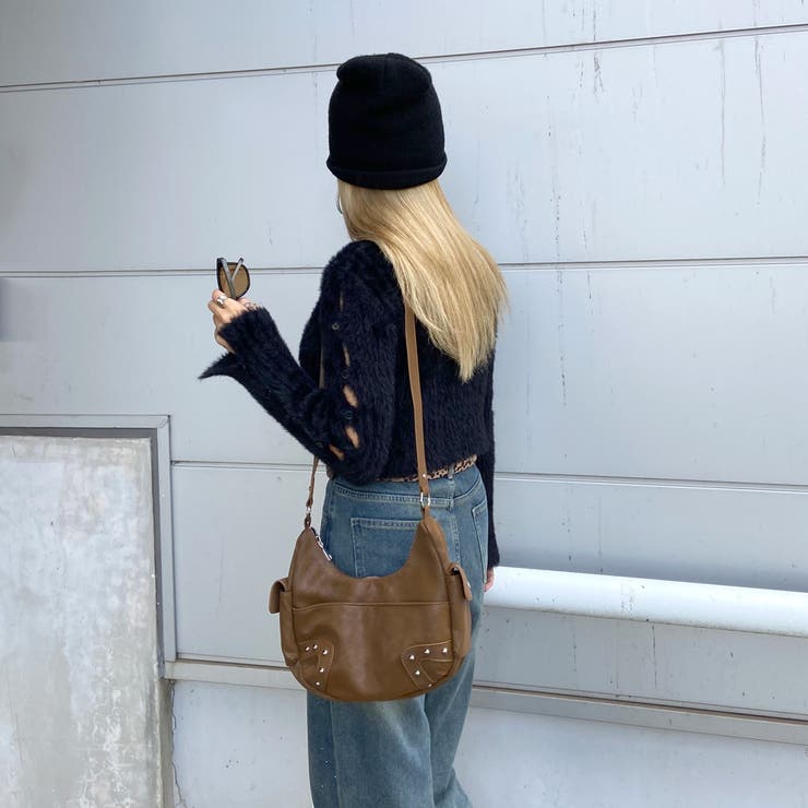 合成皮革スタッズ2WAYバッグ | non-hedge  | 詳細画像11 