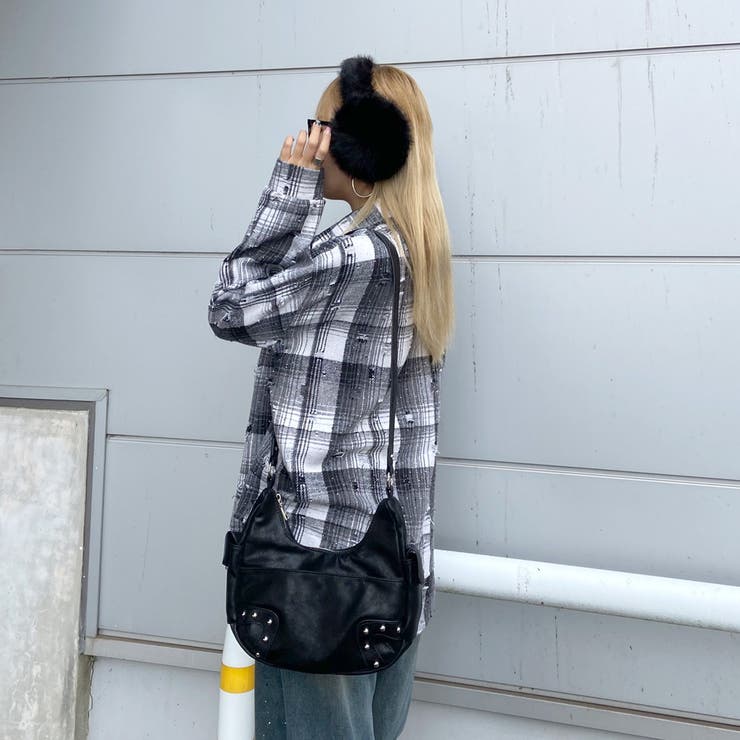 合成皮革スタッズ2WAYバッグ | non-hedge  | 詳細画像15 