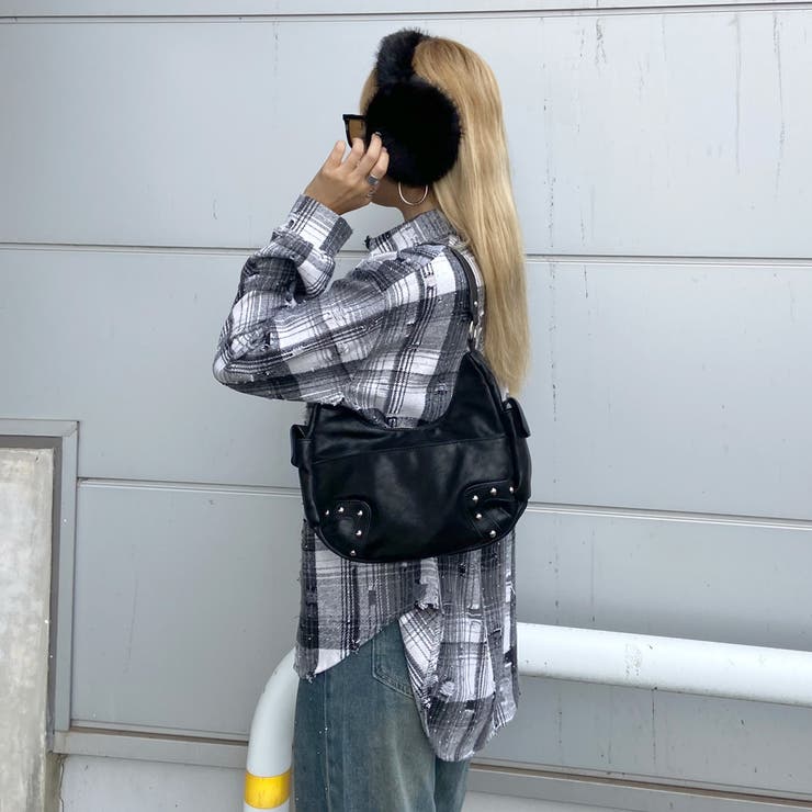 合成皮革スタッズ2WAYバッグ | non-hedge  | 詳細画像19 