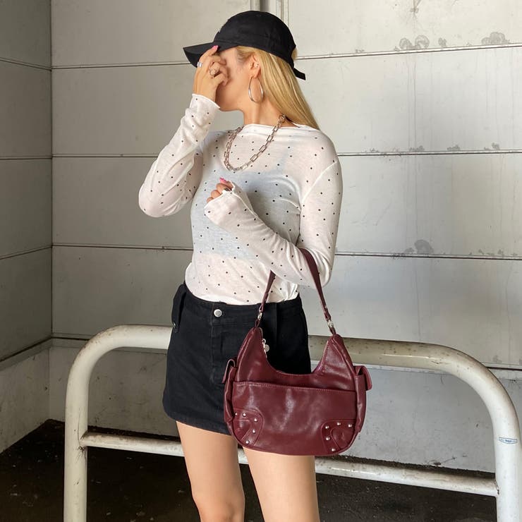 合成皮革スタッズ2WAYバッグ | non-hedge  | 詳細画像23 