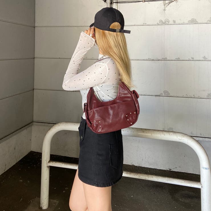 合成皮革スタッズ2WAYバッグ | non-hedge  | 詳細画像25 