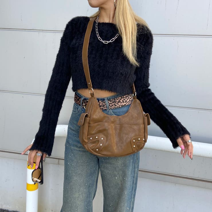 合成皮革スタッズ2WAYバッグ | non-hedge  | 詳細画像9 