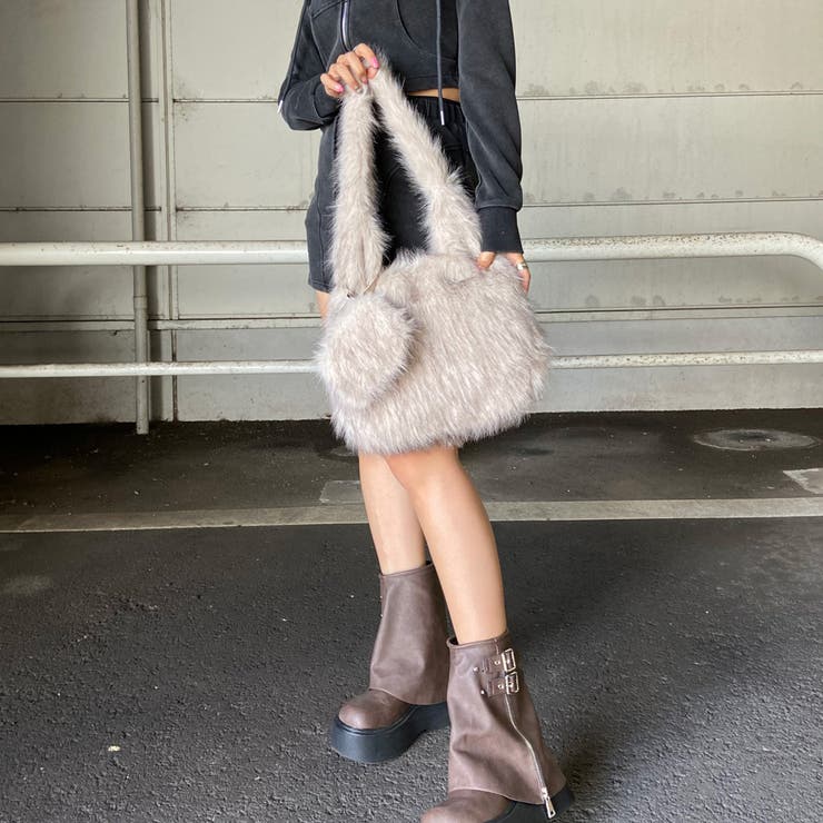 フェイクファーポーチ付きバッグ | non-hedge  | 詳細画像23 