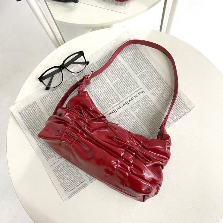 ボルドー | ドロストリボンバッグ | non-hedge 