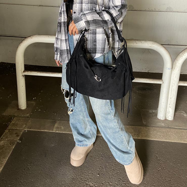 フェイクスウェードフリンジバッグ | non-hedge  | 詳細画像12 