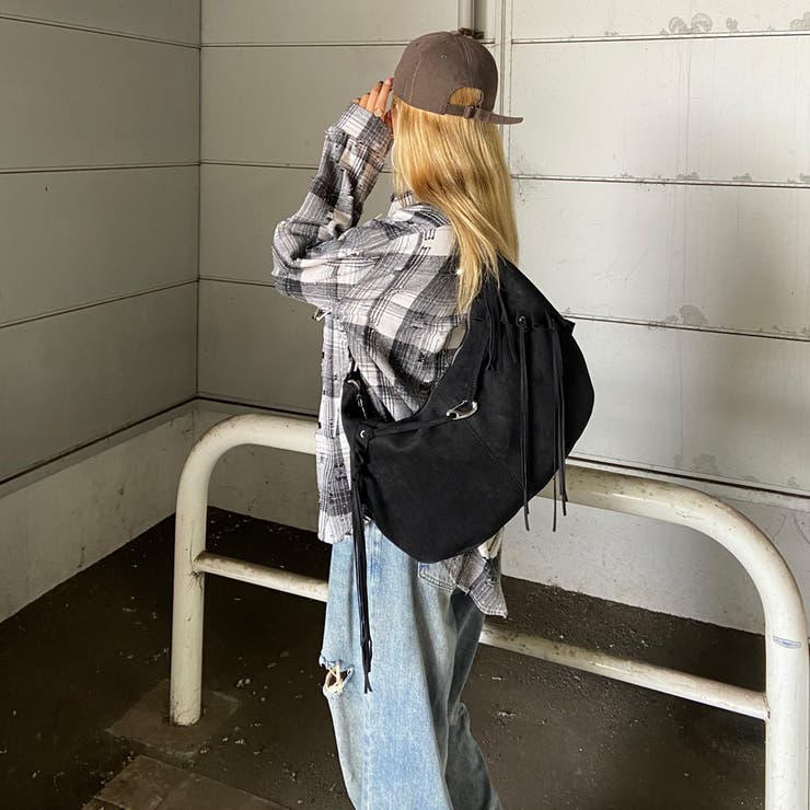 フェイクスウェードフリンジバッグ | non-hedge  | 詳細画像13 