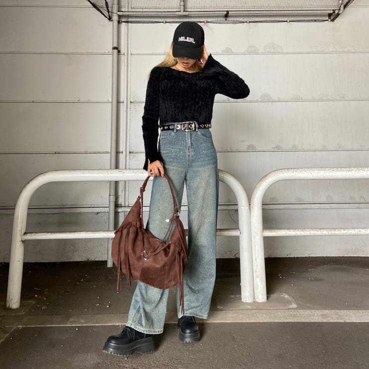 フェイクスウェードフリンジバッグ | non-hedge  | 詳細画像2 