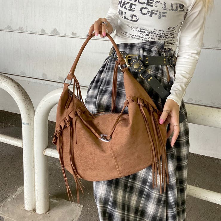 フェイクスウェードフリンジバッグ | non-hedge  | 詳細画像22 