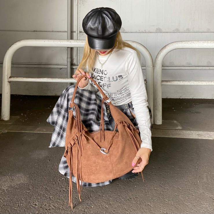 フェイクスウェードフリンジバッグ | non-hedge  | 詳細画像24 