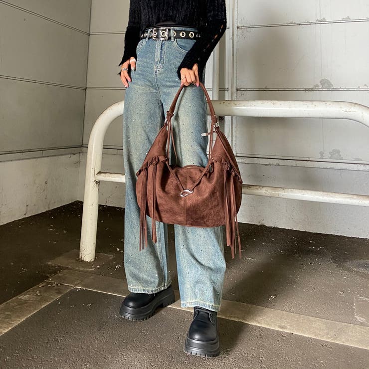 フェイクスウェードフリンジバッグ | non-hedge  | 詳細画像3 