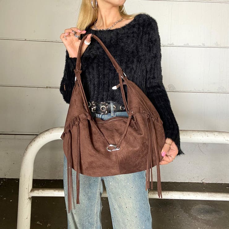 フェイクスウェードフリンジバッグ | non-hedge  | 詳細画像4 