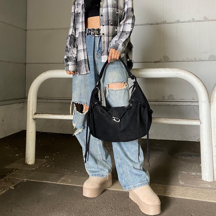 フェイクスウェードフリンジバッグ | non-hedge  | 詳細画像8 