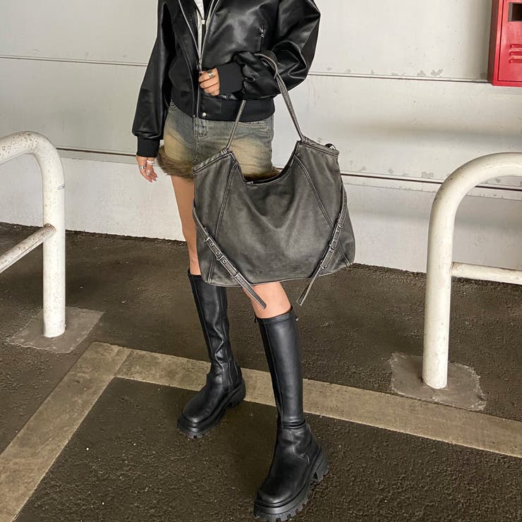 ソフト合成皮革ムラトートバッグ | non-hedge  | 詳細画像19 