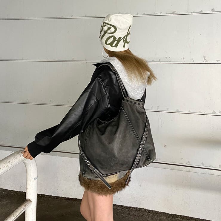 ソフト合成皮革ムラトートバッグ | non-hedge  | 詳細画像22 