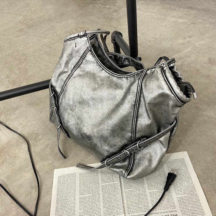 ガンメタ | ソフト合成皮革ムラトートバッグ | non-hedge 