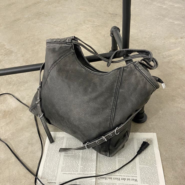 グレー | ソフト合成皮革ムラトートバッグ | non-hedge 