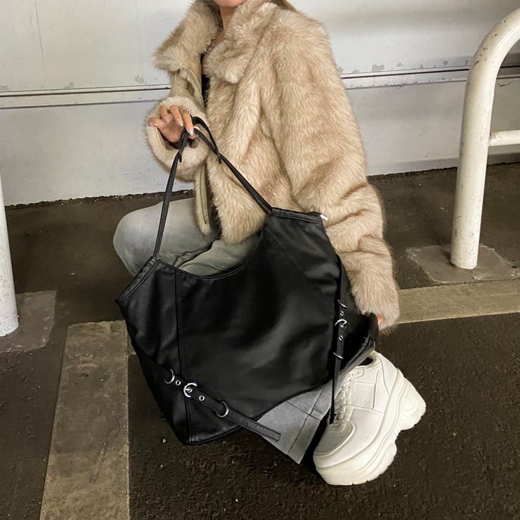 ソフト合成皮革ムラトートバッグ | non-hedge  | 詳細画像8 