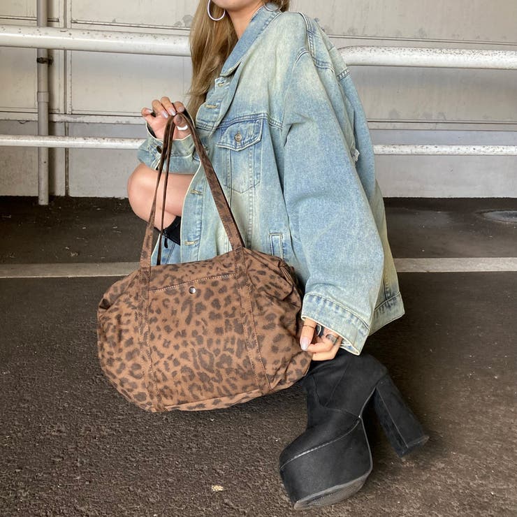 ヒョウ柄ボストンバッグ | non-hedge  | 詳細画像1 