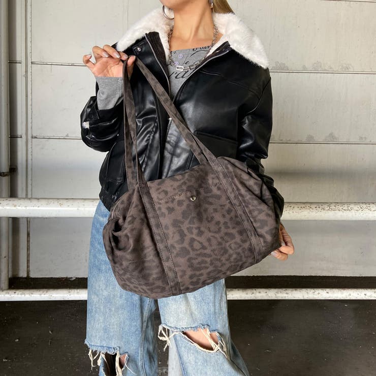 ヒョウ柄ボストンバッグ | non-hedge  | 詳細画像10 