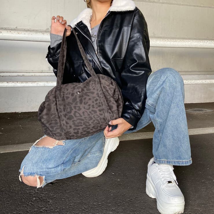 ヒョウ柄ボストンバッグ | non-hedge  | 詳細画像15 