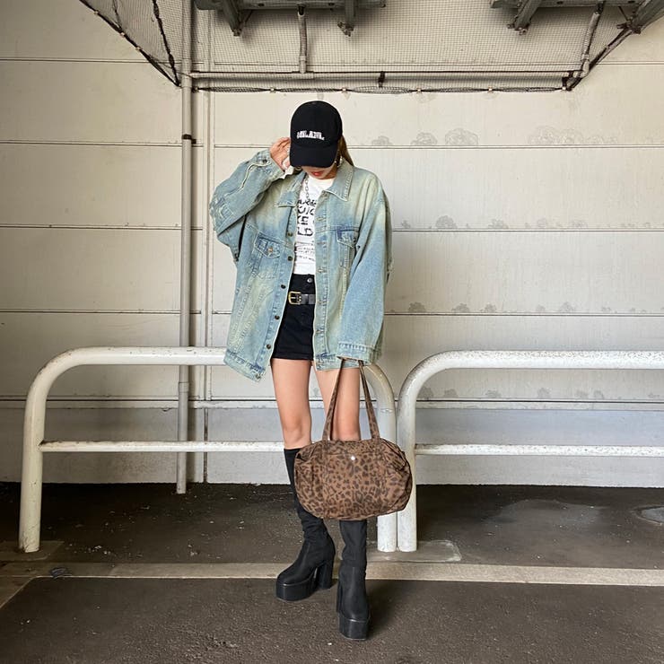 ヒョウ柄ボストンバッグ | non-hedge  | 詳細画像2 