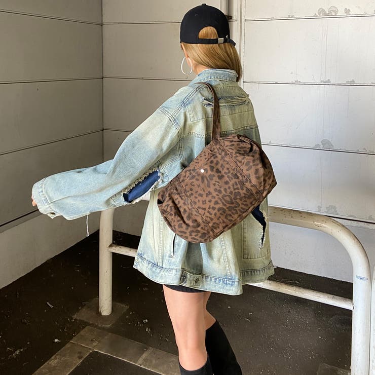 ヒョウ柄ボストンバッグ | non-hedge  | 詳細画像6 