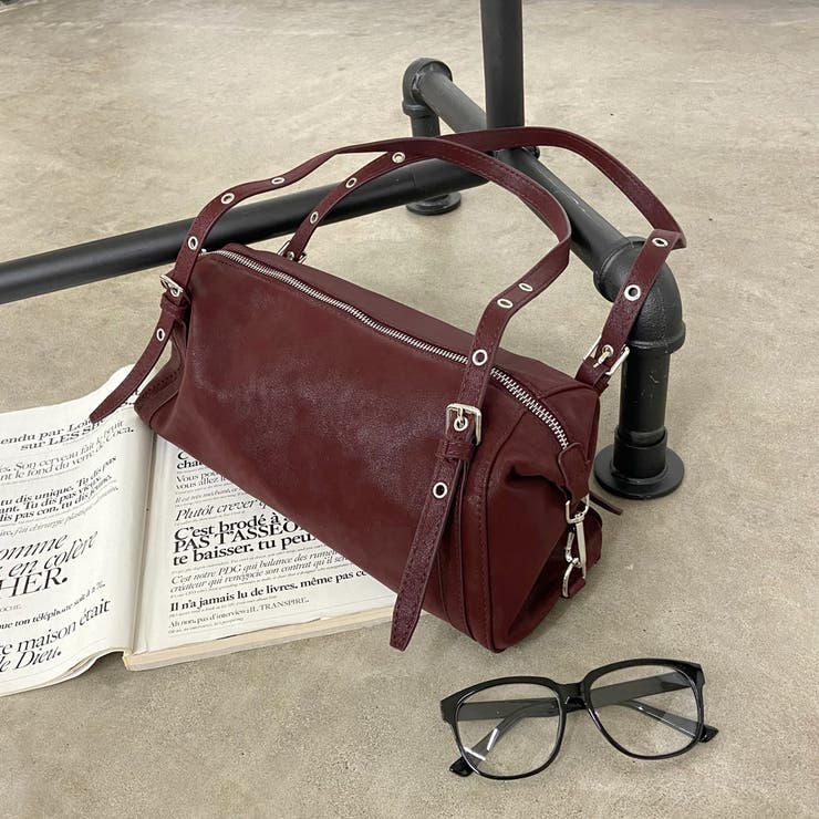 ボルドー | 合成皮革ボストンバッグ | non-hedge 