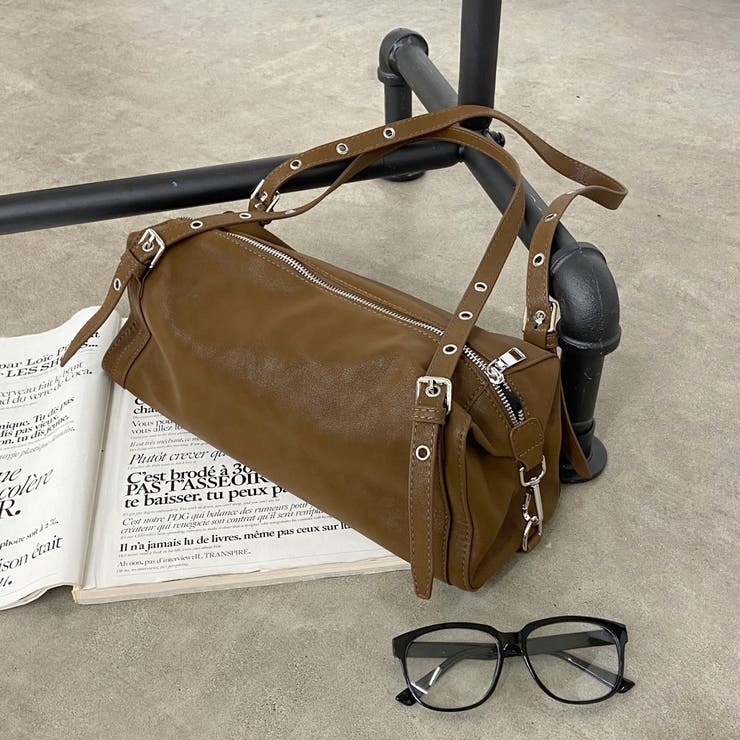 キャメル | 合成皮革ボストンバッグ | non-hedge 