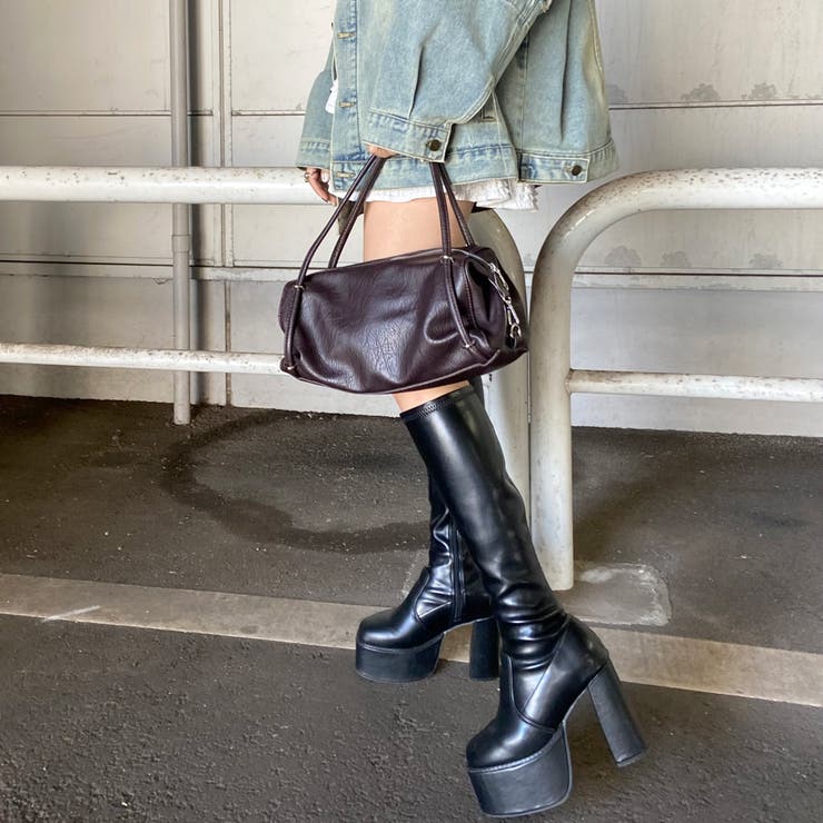 ブラック | スクエア2WAYボストンバッグ | non-hedge 