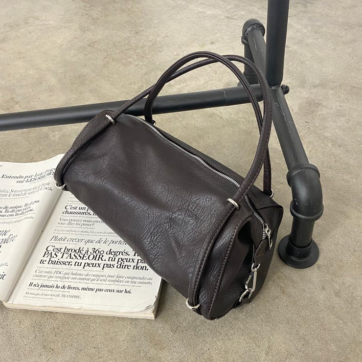 ダークブラウン | スクエア2WAYボストンバッグ | non-hedge 