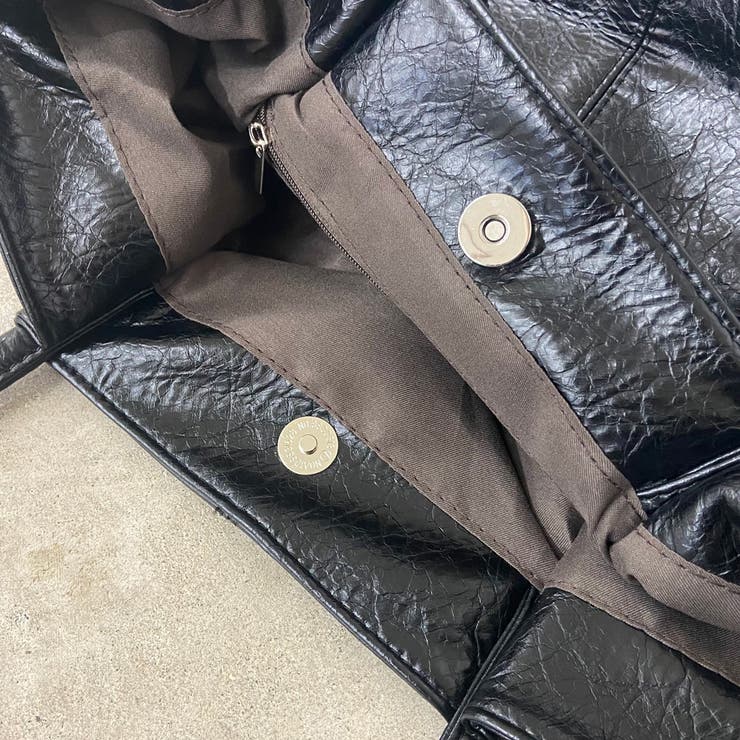 合成皮革サイドドロストトートバッグ | non-hedge  | 詳細画像36 