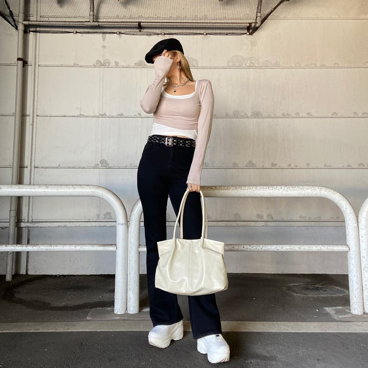 合成皮革サイドドロストトートバッグ | non-hedge  | 詳細画像8 