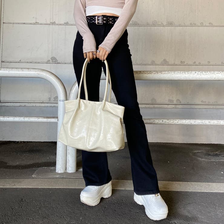 合成皮革サイドドロストトートバッグ | non-hedge  | 詳細画像9 