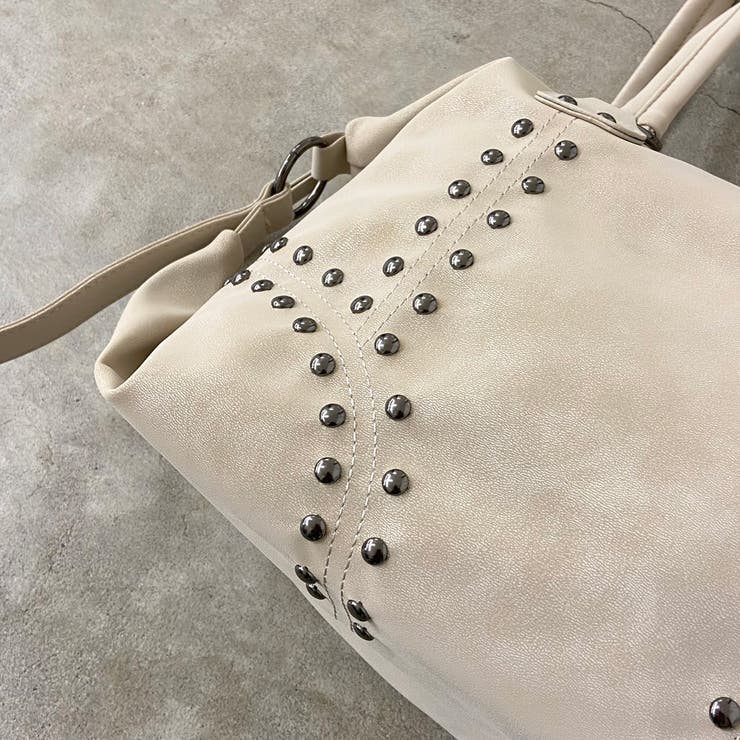 合成皮革スタッズボストンバッグ | non-hedge  | 詳細画像49 