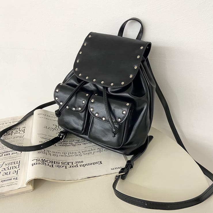 スタッズ合成皮革リュックサック | non-hedge  | 詳細画像26 