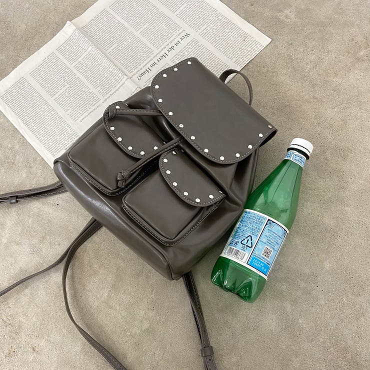 スタッズ合成皮革リュックサック | non-hedge  | 詳細画像30 