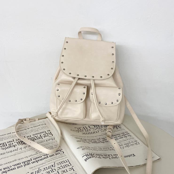 スタッズ合成皮革リュックサック | non-hedge  | 詳細画像34 