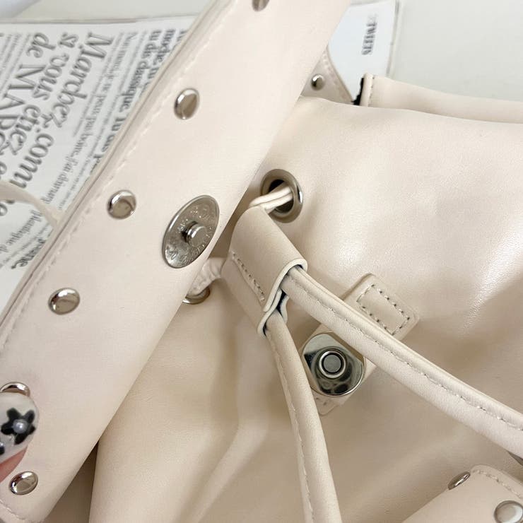 スタッズ合成皮革リュックサック | non-hedge  | 詳細画像44 