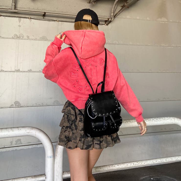 スタッズ合成皮革リュックサック | non-hedge  | 詳細画像7 