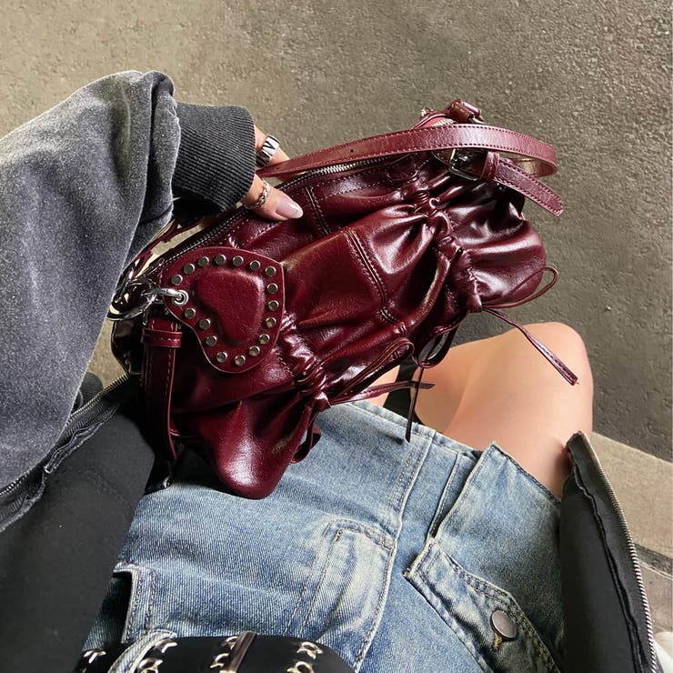 ドロストハートチャーム付きバッグ | non-hedge  | 詳細画像1 