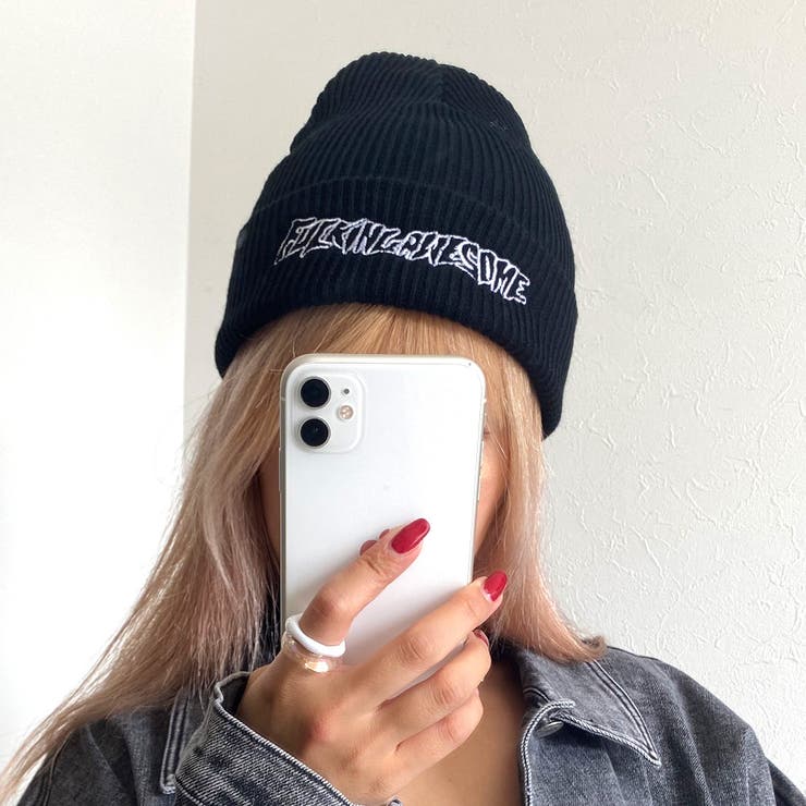 ロゴニット帽[品番：NHGW0002898]｜non-hedge （ノンヘッジ）の