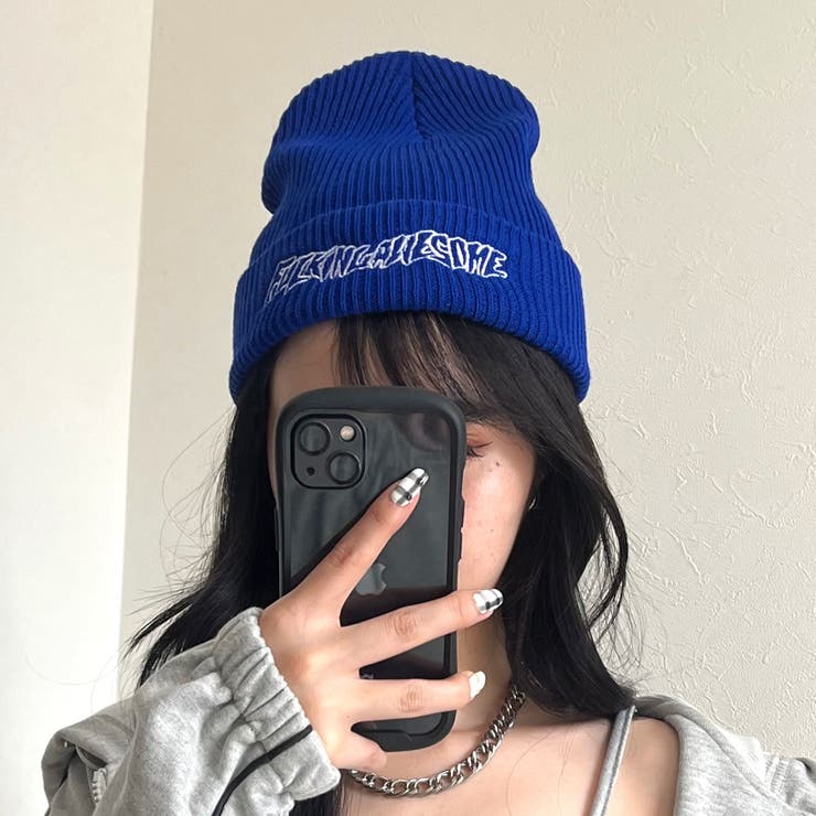 ロゴニット帽[品番：NHGW0002898]｜non-hedge （ノンヘッジ）の