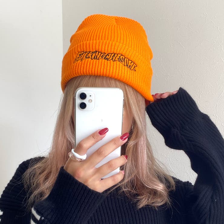 ロゴニット帽[品番：NHGW0002898]｜non-hedge （ノンヘッジ）の