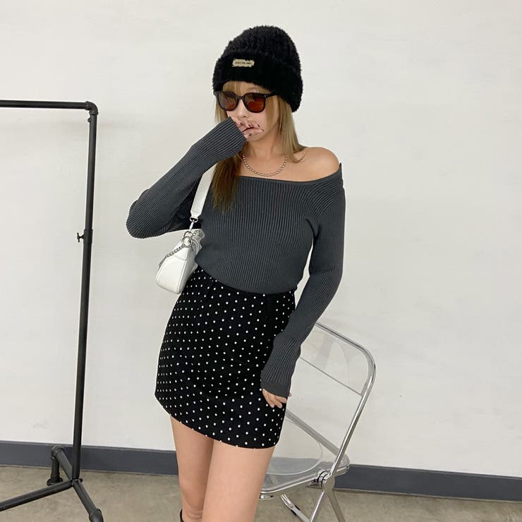 プレートシャギーニット帽 | non-hedge  | 詳細画像2 